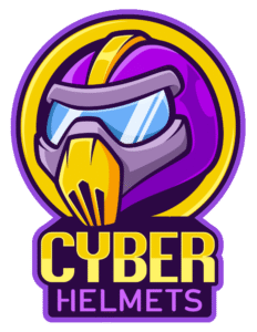 Cyber Helmets playful logo