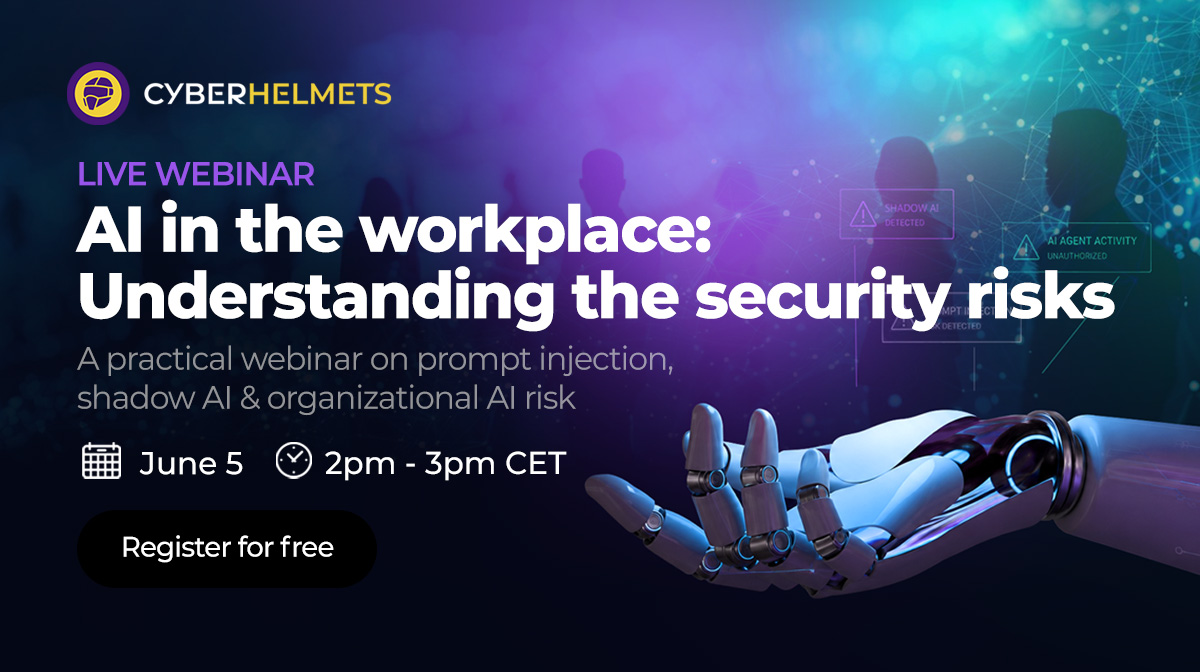 AI Security Risks in the Workplace Webinar | Cyber Helmets & RansomLeak