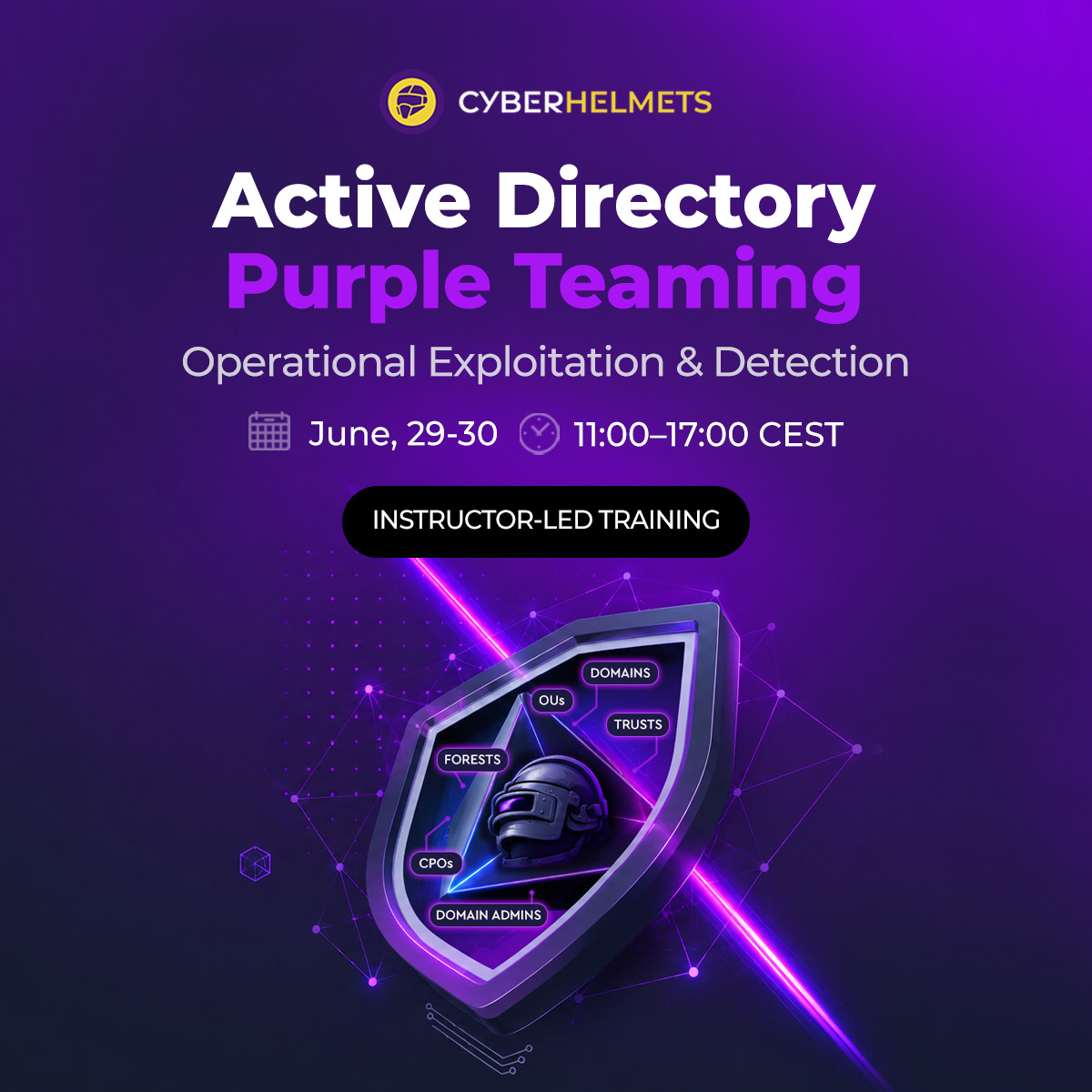Active Directory Purple Teaming: Operational Exploitation & Detection Training
